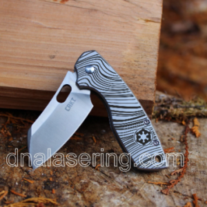 CRKT Large Pilar - Beskar Ingot - Mandalorian - Fiber Laser Deep Engraved Knife Scale - EDC - NIB Complete Knife