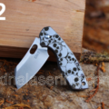 CRKT Large Pilar - Skulls - Fiber Laser Deep Engraved Knife Scale - EDC - NIB Complete Knife