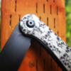 Civivi Elementum - Skulls Pattern - Deep Laser Engraved Titanium Knife Scales - EDC Gear - Knife Install Optional