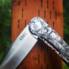 CRKT Jettison - Leaf Scroll - Fiber Laser Deep Engraved Knife Scale - EDC - NIB Complete Knife