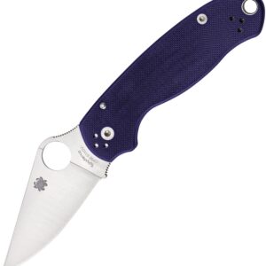 Spyderco PM3 Comp Lock - Satin Blade - CPM S110V - Blue G-10 - EDC Knife - NIB