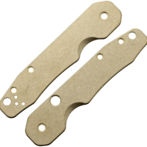 Spyderco Smock - Brass Scales - Stonewash - Flytanium Gear