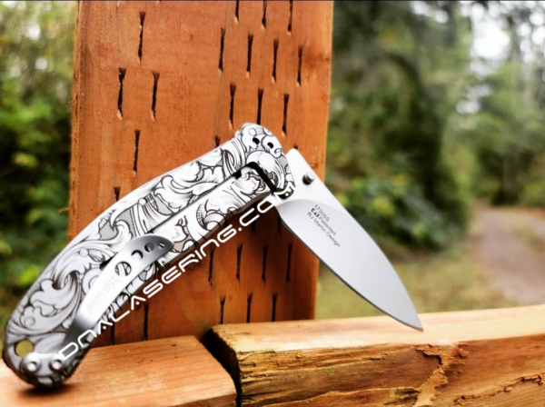 Kershaw Zing - Leaf Scroll - Fiber Laser Engraved - Stainless Steel - EDC Knife - NIB