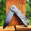Civivi Elementum - Kryptek - Deep Laser Engraved Titanium Knife Scales - EDC Gear - Knife Install Optional