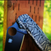 Spyderco PM2 TI - Snake Skin - Reptile Pattern - Deep Engraved Titanium PM2 Knife Scales - EDC Gear - Knife & Hardware Optional