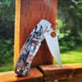 Spyderco PM2 TI - Mighty Kraken - Deep Engraved Titanium PM2 Knife Scales - EDC Gear - Knife & Hardware Optional - Image 3