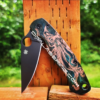 Spyderco PM2 Copper - Shipwreck Patina - Kraken - Laser Engraved PM2 Copper Scales - EDC Gear - Hardware & Knife Install Options