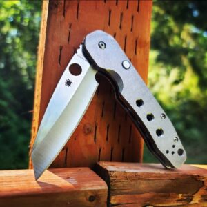 Spyderco Smock - Titanium Scales - EDC Knife