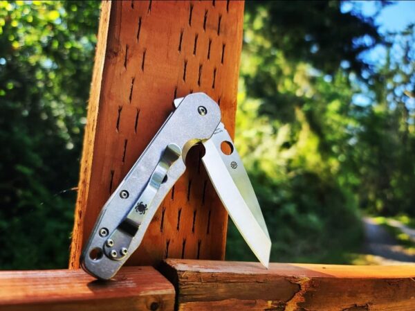 Spyderco Smock - Titanium Scales - EDC Knife