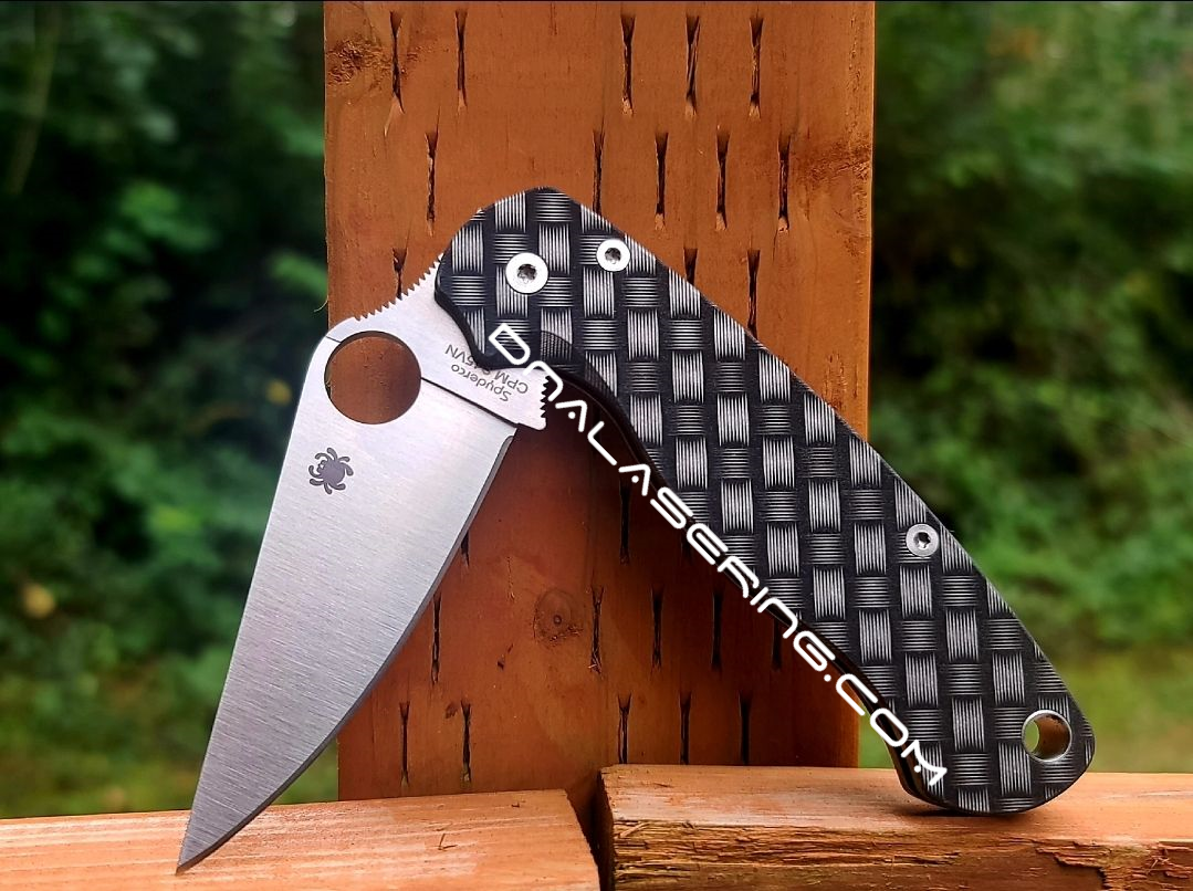 Spyderco PM2 – Supreme – Louis Vuitton – Fiber Laser Deep Engraved –  Titanium Knife Scales – EDC Gear *SCALES ONLY* – DNA LASERING