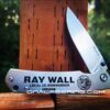 Ruike P801 - Ironworker - Custom Text - Fiber Laser Deep Engraved - EDC Knife - Personalized - NIB