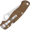 Spyderco PM2 Comp Lock - CPM CruWear Blade - Brown Canvas Micarta Scales - EDC Knife - NIB