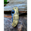 Spyderco Tenacious - Aztec Calendar - Deep Fiber Laser Engraved Brass Scales - EDC Gear *Scales Only*