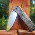 Benchmade Bugout Crossfade - Topographic Map - Laser Engraved - Green Canvas Micarta Knife Scales - EDC Gear *Scales Only*