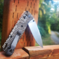 Benchmade Bugout Crossfade - Topographic Map - Laser Engraved - Green Canvas Micarta Knife Scales - EDC Gear *Scales Only* - Image 2