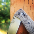 Benchmade Bugout Crossfade - Topographic Map - Laser Engraved - Green Canvas Micarta Knife Scales - EDC Gear *Scales Only* - Image 3