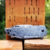 Kershaw Gravel - Compass Rose - Topographic - Deep Fiber Laser Engraved - EDC Knife - Stainless Steel - NIB