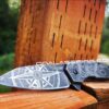 Kershaw Gravel - Compass Rose - Topographic - Deep Fiber Laser Engraved - EDC Knife - Stainless Steel - NIB