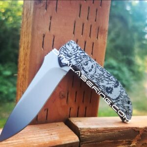 Kershaw Volt - Joker - Deep Fiber Laser Engraved - Double Sided Black Engraving - EDC Knife - Stainless Steel - NIB