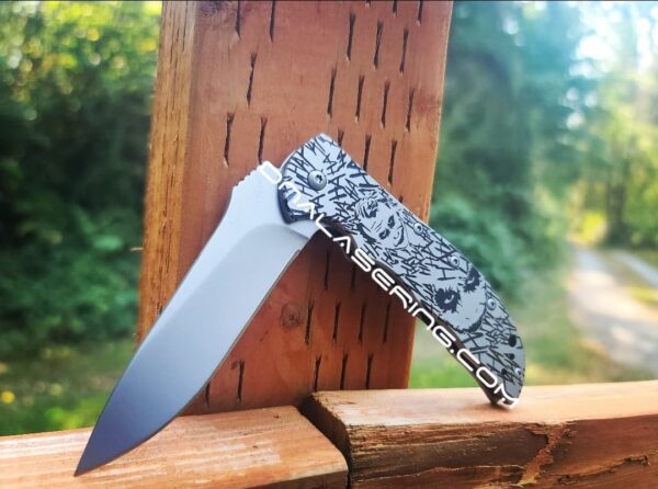 Kershaw Volt - Joker - Deep Fiber Laser Engraved - Double Sided Black Engraving - EDC Knife - Stainless Steel - NIB