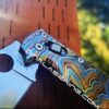 Spyderco Manix 2 - Metallic Formation - Topographic Lines - Annealed MOPA Color - Laser Engraved Titanium Scales - EDC Gear *Scales Only*