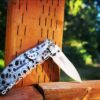 Kershaw Zing SS - Kryptek Camo - Deep Fiber Laser Engraved - Double Sided Black Engraving - EDC Knife - Stainless Steel - NIB