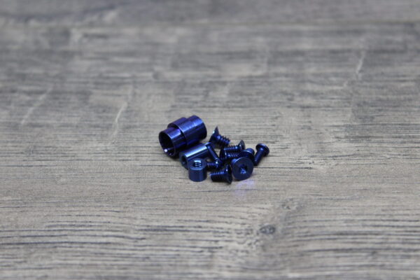 Spyderco PM2 - Titanium Hardware Kit - Anodized Blue or Bronze