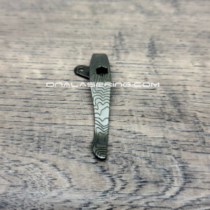 LynchNW Kershaw Leek / Blur – Topographic – Deep Laser Engraved Titanium – Deep Carry Pocket Clip – Blacksmith, Sandwash, or Satin Finish