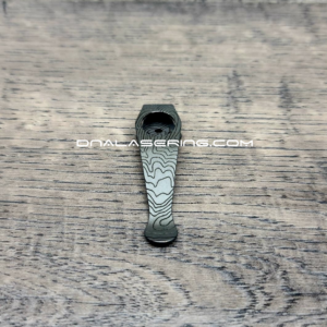 LynchNW Spyderco McBee - Topographic - Deep Laser Engraved Titanium - Deep Carry Pocket Clip - Sandwashed Finish