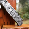Viking - Odin - Norse God - Benchmade Bugout TI - Deep Laser Engraved Titanium Scales - EDC Gear *Scales Only*