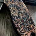 Spyderco Manix 2 - Shipwreck Patina - Goonies Map - Deep Laser Engraved - Copper Knife Scales - EDC Gear *Knife Install Optional* - Image 3
