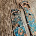 MINI Benchmade Bugout - Shipwreck Patina - Goonies Map - Laser Engraved Copper Knife Scales - EDC Gear *Scales Only* - Image 2