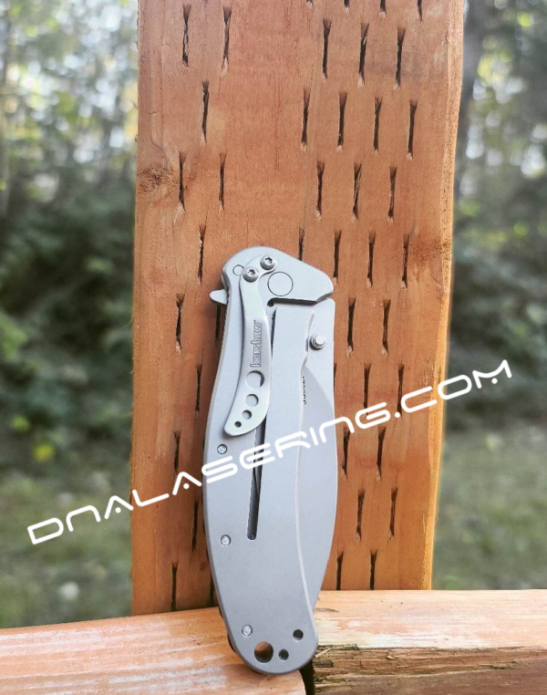 Kershaw Zing SS - Michael Meyers - Just the Tip - Deep Fiber Laser Engraved - Stainless Steel - EDC Knife - NIB