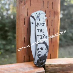 Kershaw Zing SS - Michael Meyers - Just the Tip - Deep Fiber Laser Engraved - Stainless Steel - EDC Knife - NIB