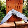 Kershaw Zing SS - Steampunk Style Maze - Deep Fiber Laser Engraved - Double Sided Black Engraving - EDC Knife - Stainless Steel - NIB
