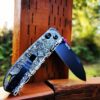Viking Runes - Celtic Knots - Fiber Laser Engraved - Kizer Drop Bear - EDC - Complete Knife