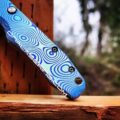Damascus Pattern - Spyderco Smock - Fiber Laser Deep Engraved - Anodized Titanium Knife Scales - EDC Gear *Knife Install Optional* - Image 2