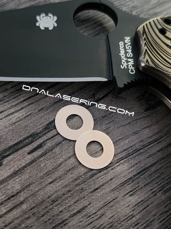 Spyderco PM2 / PM3 / Yojimbo - Phosphor Bronze Replacement Washers - EDC Gear - Made in the USA