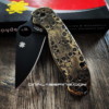 Spyderco PM3 Brass - Skulls - NEW Relief Engraving Style - Deep Laser Engraved - Aged Finish - Brass Knife Scales - EDC Gear - Knife Install Optional