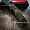Spyderco PM3 Brass - Skulls - NEW Relief Engraving Style - Deep Laser Engraved - Aged Finish - Brass Knife Scales - EDC Gear - Knife Install Optional