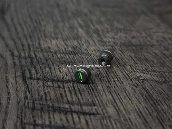 Benchmade - GREEN Glow - Titanium Thumb Stud - Satin Finish - Flytanium Gear