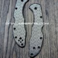 Seigaiha Japanese Waves - Spyderco Delica TI - Deep Laser Engraved Titanium Scales - Flytanium - EDC Gear - Optional Knife Install