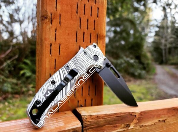 Beskar Ingot - Mando - Demko AD 20.5 - Laser Engraved Aluminum Scales - EDC Gear - Scales ONLY