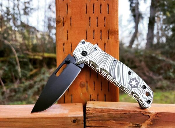 Beskar Ingot - Mando - Demko AD 20.5 - Laser Engraved Aluminum Scales - EDC Gear - Scales ONLY