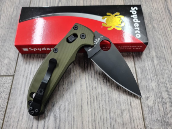 Spyderco Manix 2 – Agent Series – Cerakote OD Green - Linerless Scales *Knife NOT Included*