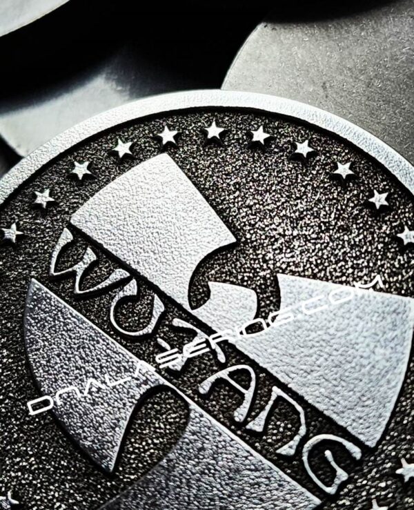 WU-TANG - Deep Laser Engraved Titanium Coin - Polished Finish