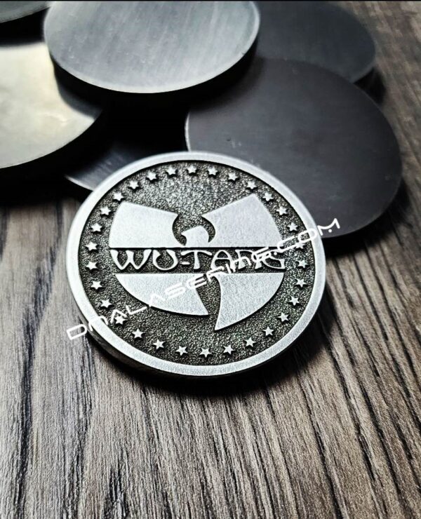 WU-TANG - Deep Laser Engraved Titanium Coin - Polished Finish