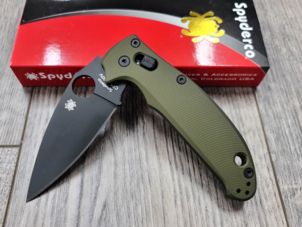 Spyderco Manix 2 – Agent Series – Cerakote OD Green - Linerless Scales *Knife NOT Included*