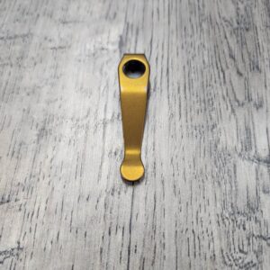 LynchNW Spyderco - Standard - Anodized Titanium - Deep Carry Pocket Clip - Ano Finish - Bronze - Made In USA