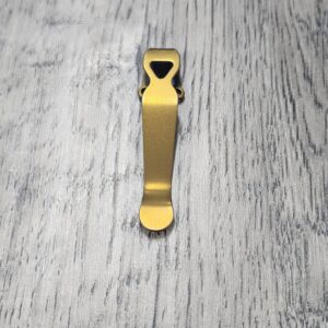 LynchNW Benchmade - Standard - Anodized Titanium - Deep Carry Pocket Clip - Ano Finish - Bronze - MADE In USA